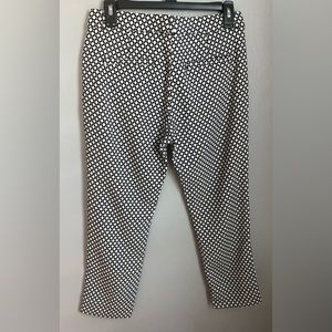 Banana Republic Black & White Dot Cropped Ankle Pants
